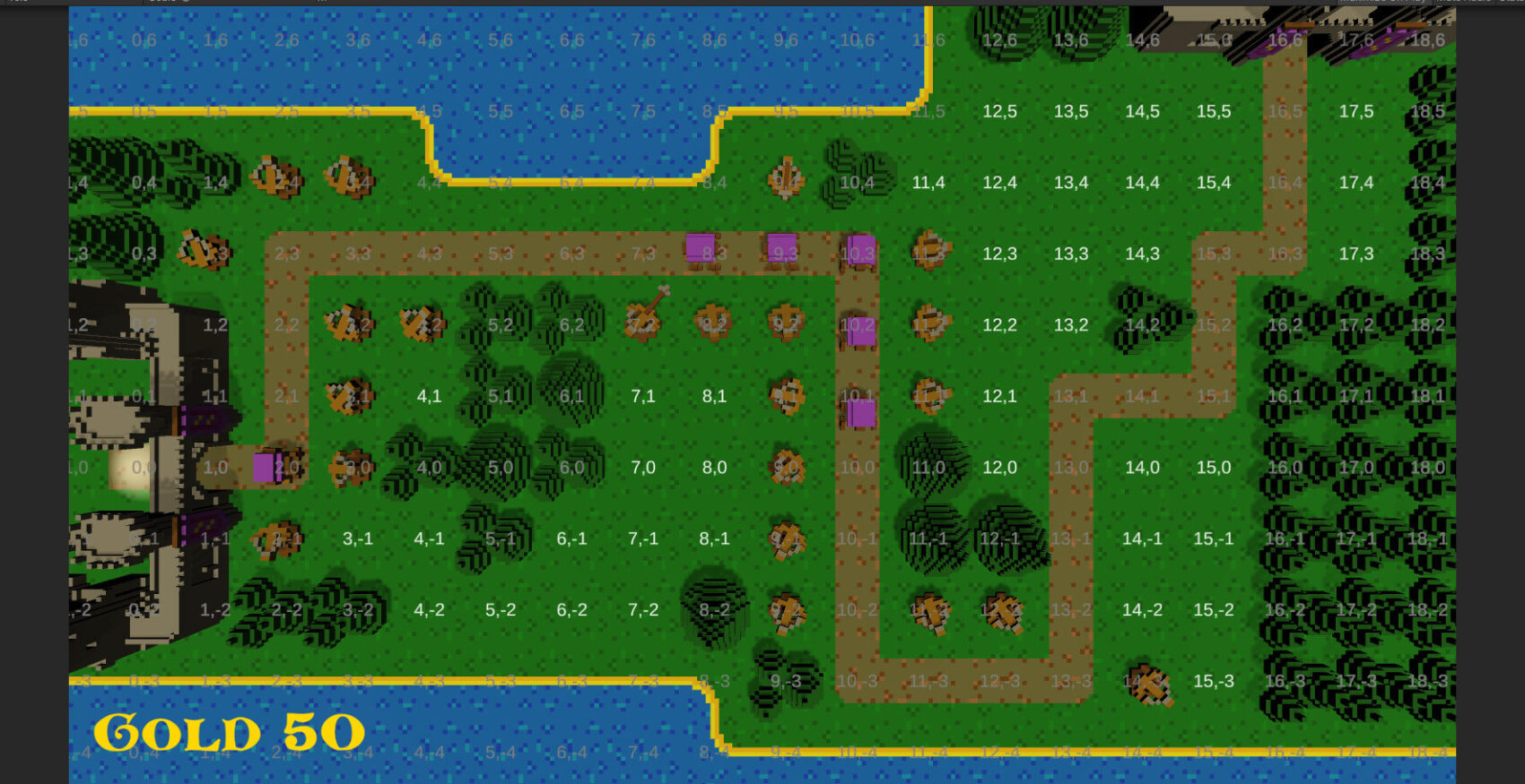A prototype tower defense game